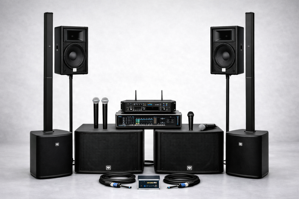 geluidsinstallatie schoolaula geluidsset